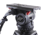 Sachtler VIDEO 18 S2 Fluid Head Tripod Carbon Fiber with Mid-Level Spreader 18S2