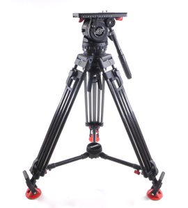 Sachtler VIDEO 18 S2 Fluid Head Tripod Carbon Fiber with Mid-Level Spreader 18S2